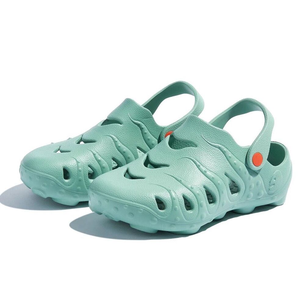 UIN Women's Garden Shoes Beach Slippers Sandals (FOREST GREEN OCTOPUS I)